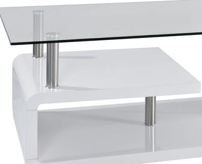 Konferenční stolek Corinna, bílý lesk - 2