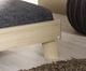 Futonová postel Plus-2 přírodní buk, čelo postele se skleněnou deskou v bazalt šedé barvě - 2/3