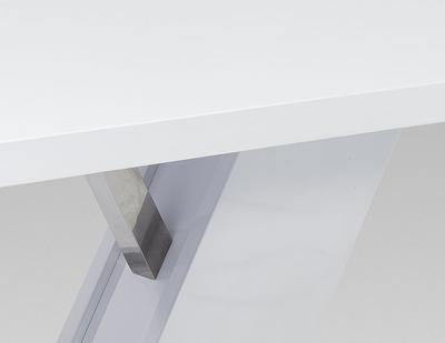 Jídelní stůl Brüssel, vysoký bílý lesk - 2