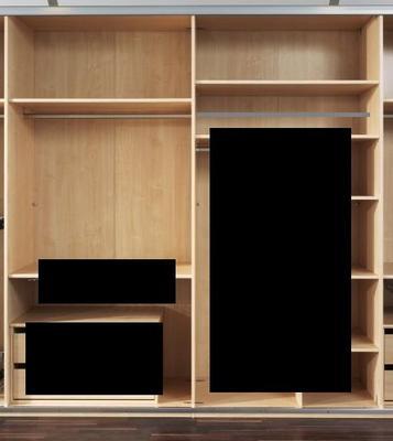 Šatní skříň s posuvnými dveřmi FOUR YOU polar bílá /zrcadlo, š.200/v.216 cm - 2