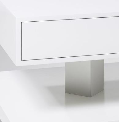 Konferenční stolek Hendrik, vysoký bílý lesk - 3
